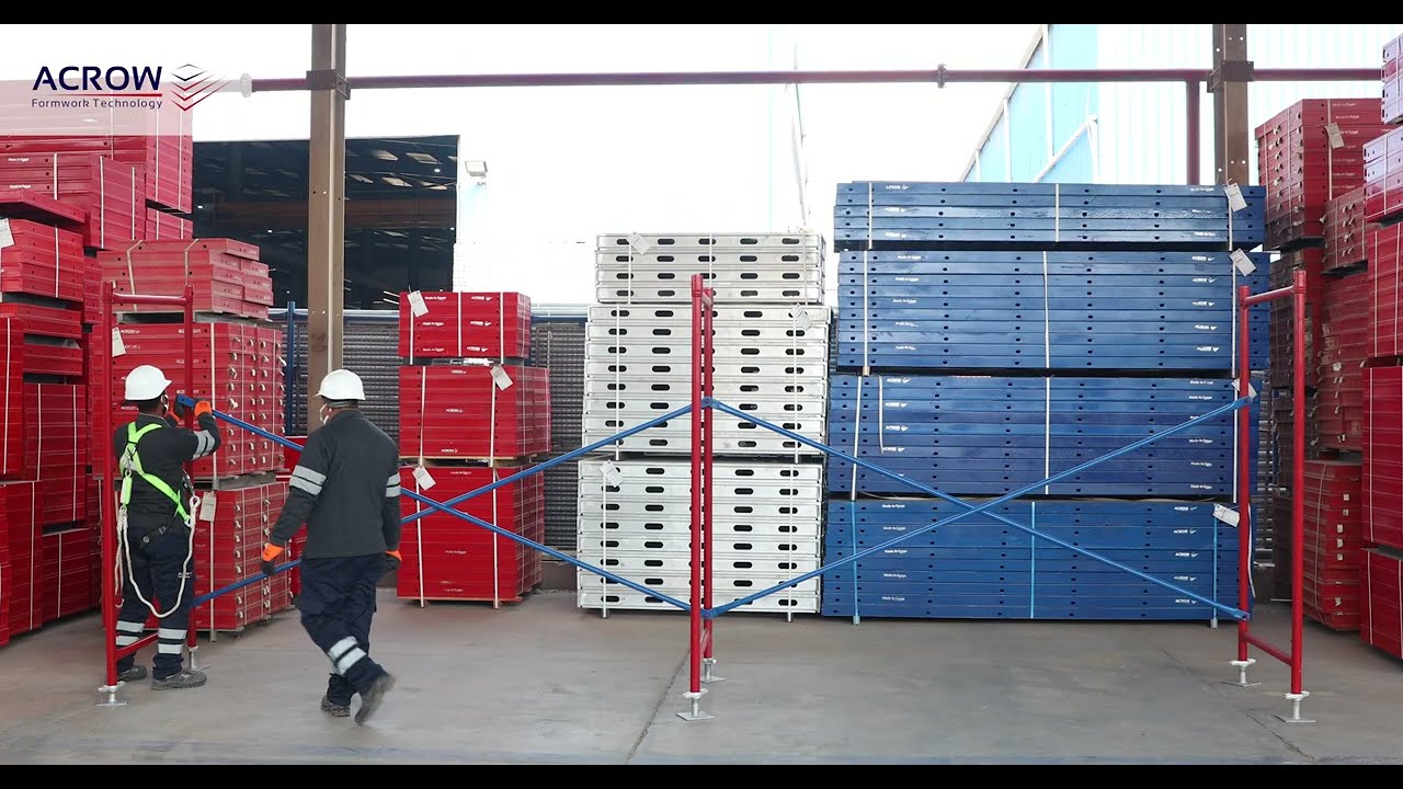 Acrow frame scaffolding system - how to assemble
