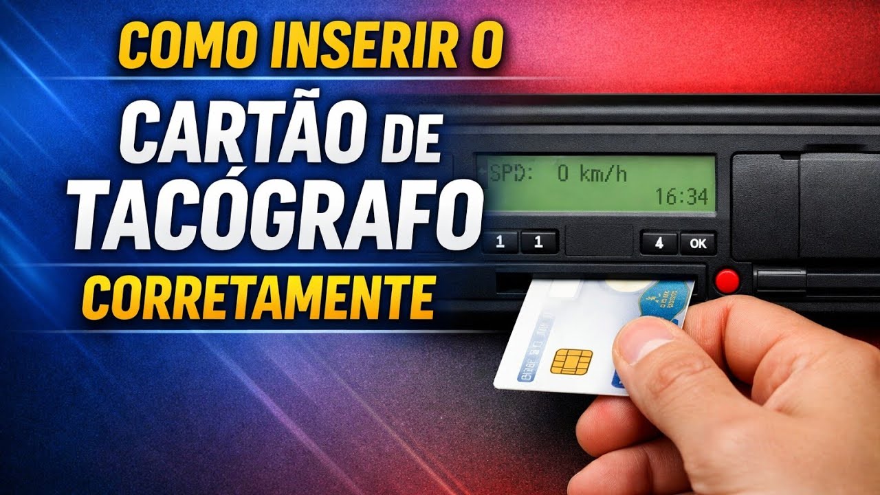 Como inserir o Cartão de Tacógrafo corretamente explicação Completa 