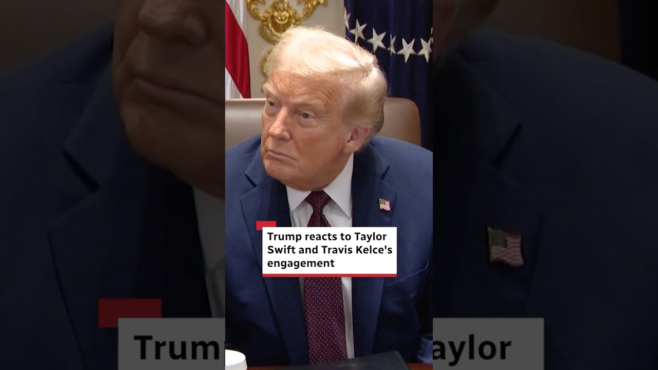 Trump reacts to Taylor Swift and Travis Kelce's engagement
