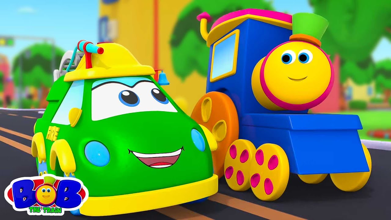 Rodas no Caminhão de Bombeiros e Mais Rimas em Portugues - Bob The Train