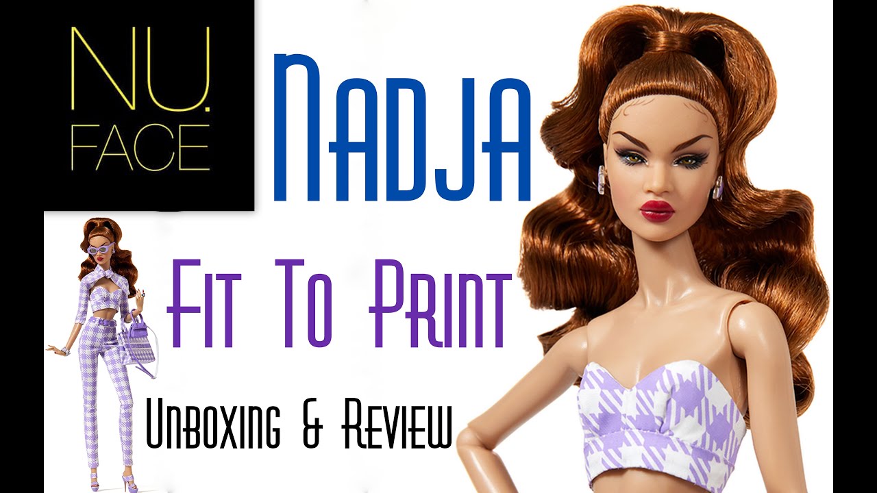 👑 Edmond's Collectible World 🌎:  Fit To Print Nadja WClub Nu.Face Doll Unboxing & Review NuFace