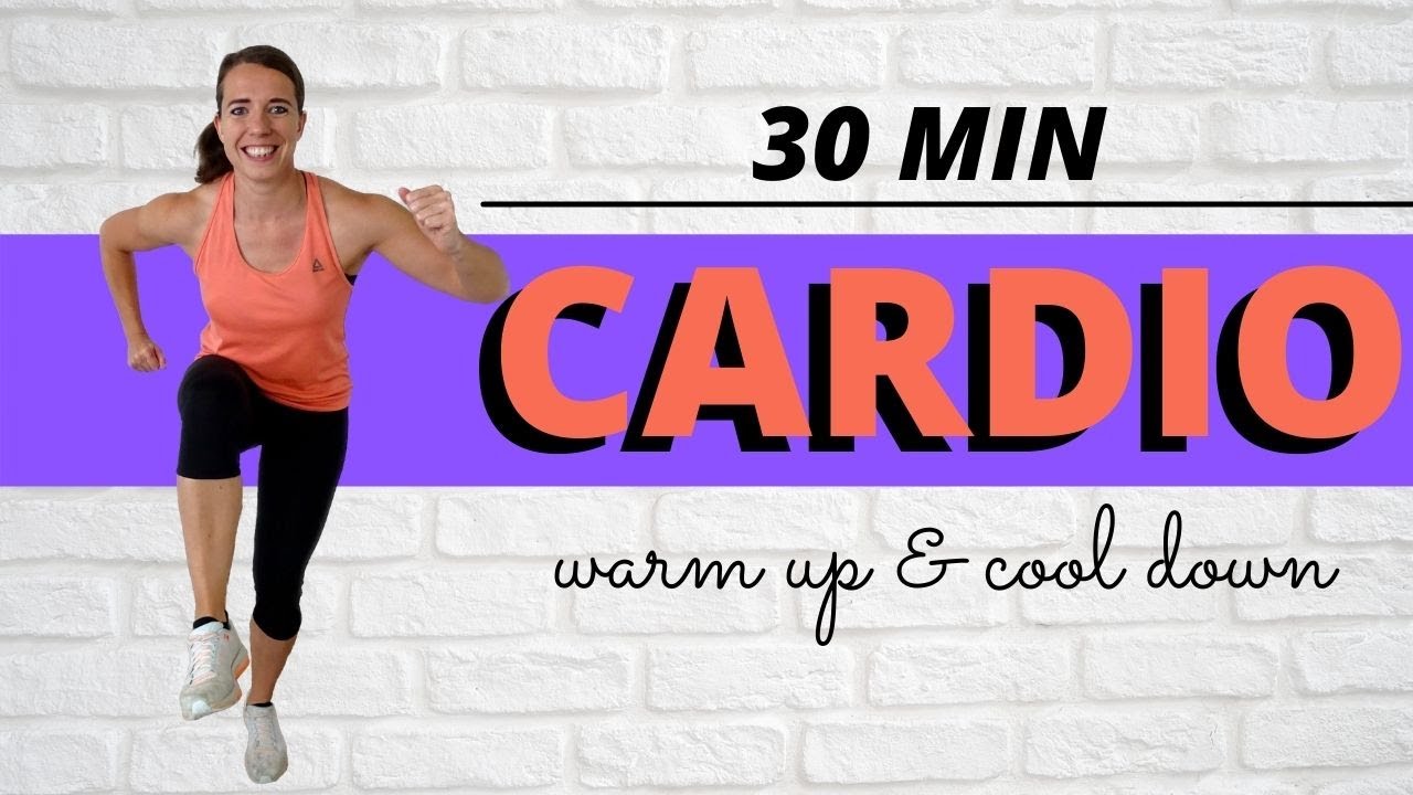 30 Minute Low Impact Beginners Cardio Workout – Follow Exercises along at Home – No Equipment