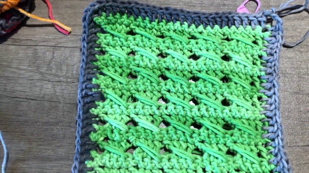 RenskeCreatief Lapjesdeken steken CAL: Randen haken rond de lapjes.