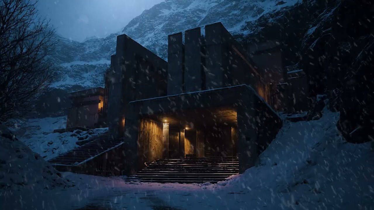 Post-Apocalyptic Winter Storm ❄️ Survival Shelter Sounds for Deep Sleep