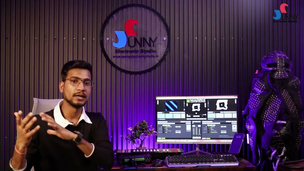 H807Sa Connect to Dmx512 Controller with  Design |Dmx Protocol Run sd card Design |#club light