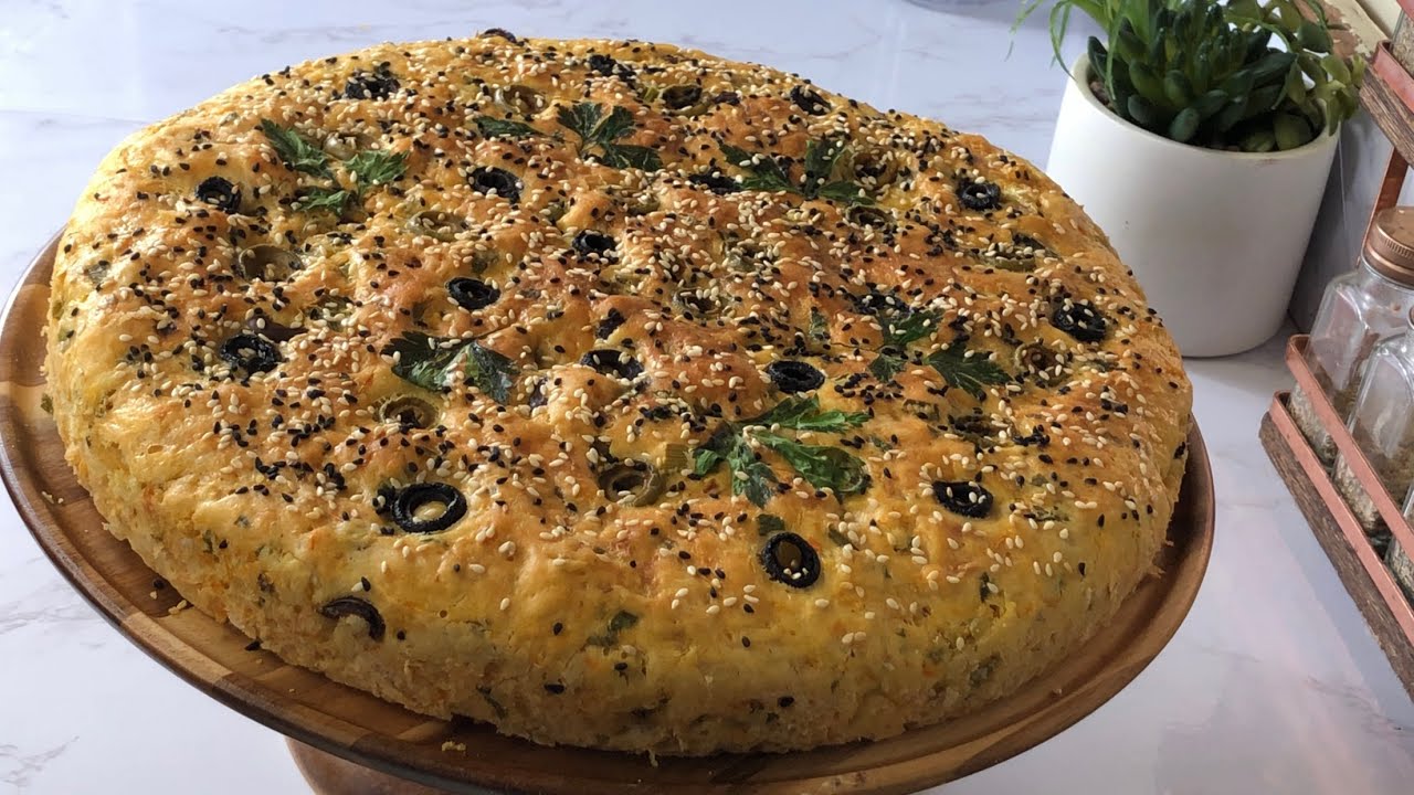 خبزة الخضره الليبية خطوة خطوة وبطريقه مضمونه وناجحه 👌🏻