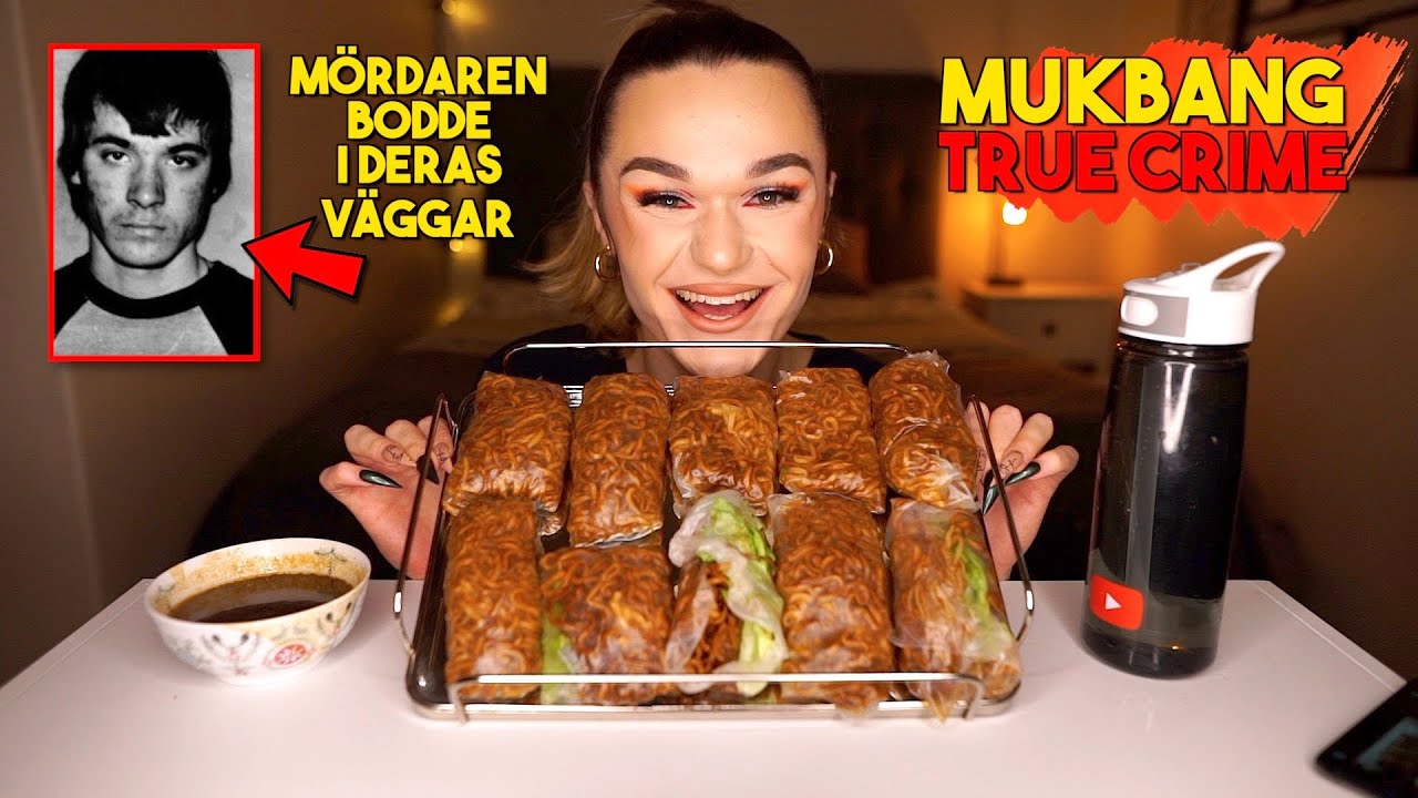 NUDEL-VÅRRULLAR | Mukbang + true crime