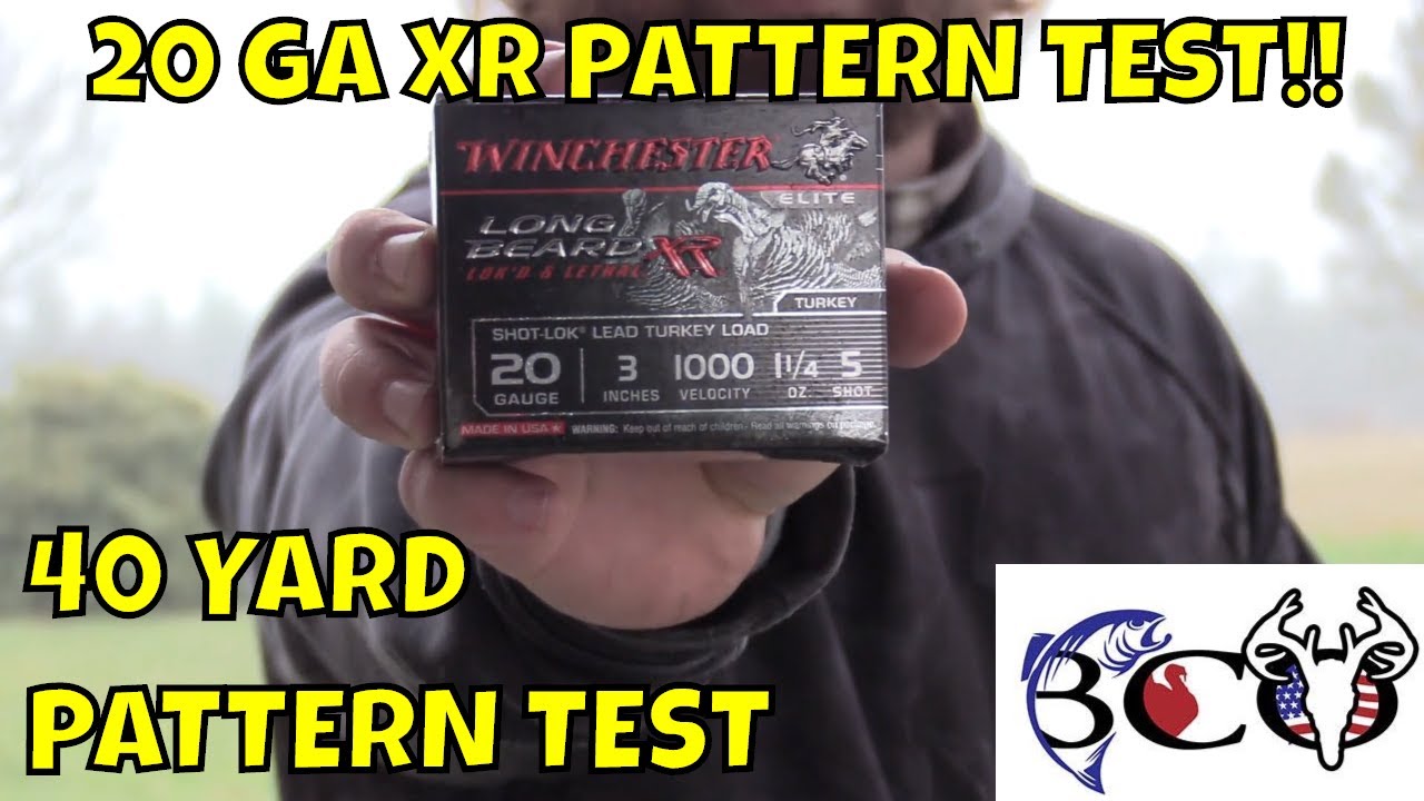 20 GA LONGBEARD XR PATTERN TEST- TURKEY PATTERN SERIES PART 29!!