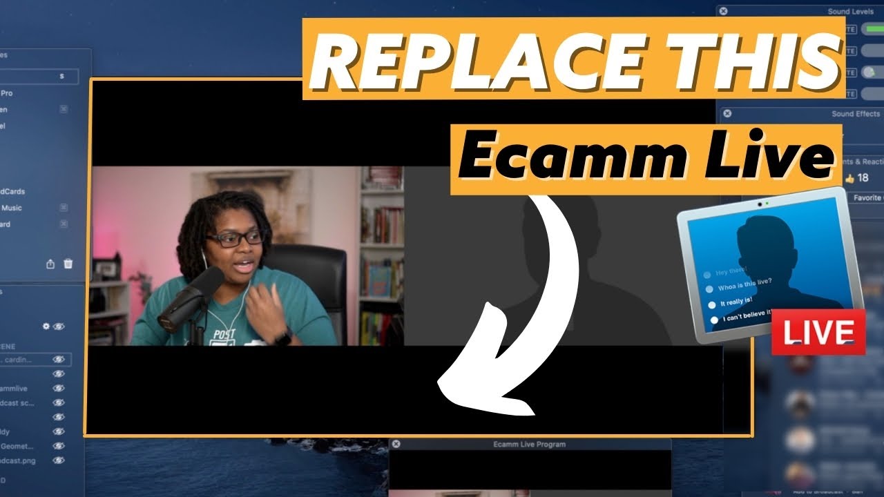 Replace the Background with a Photo or Video in Ecamm Live (Using Preview Mode)