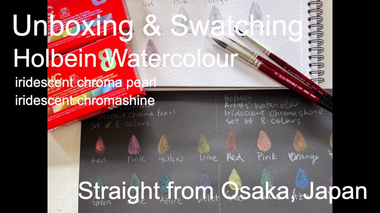 Holbein Watercolour Unboxing & Swatching | Honest First Impressions