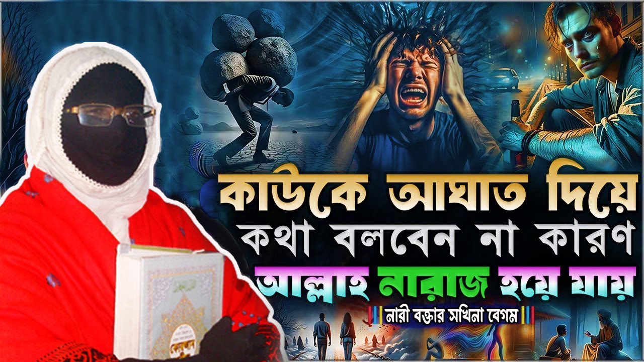 কাউকে আঘাত দিয়ে কথা বলবেন না কারণ আল্লাহ নারাজ হয়ে যায় নারী বক্তা সকিনা বেগম mohila der waz 2025