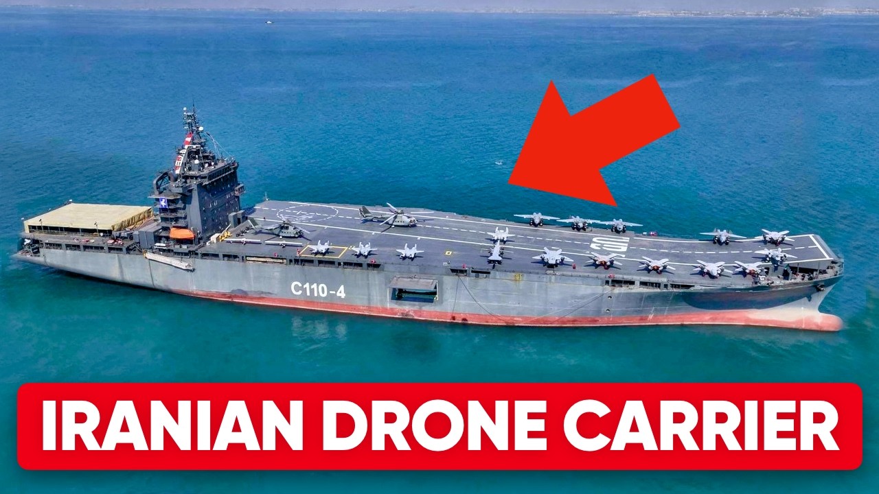 Moment US Forces Hit Iran’s Drone Carrier at Sea | Operation Epic Fury