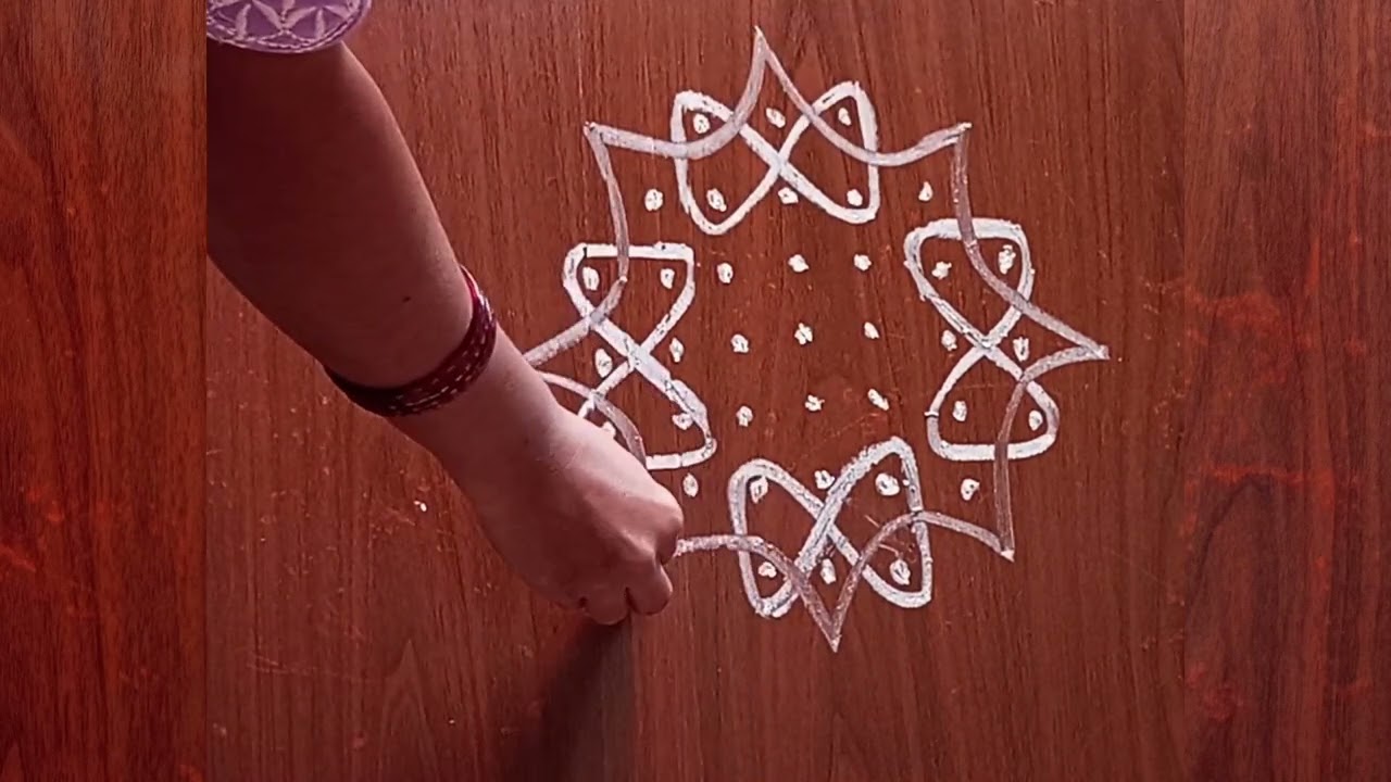 Simple and easy rangolies #muggulu #rangoli #dialyrangoli #indianart 