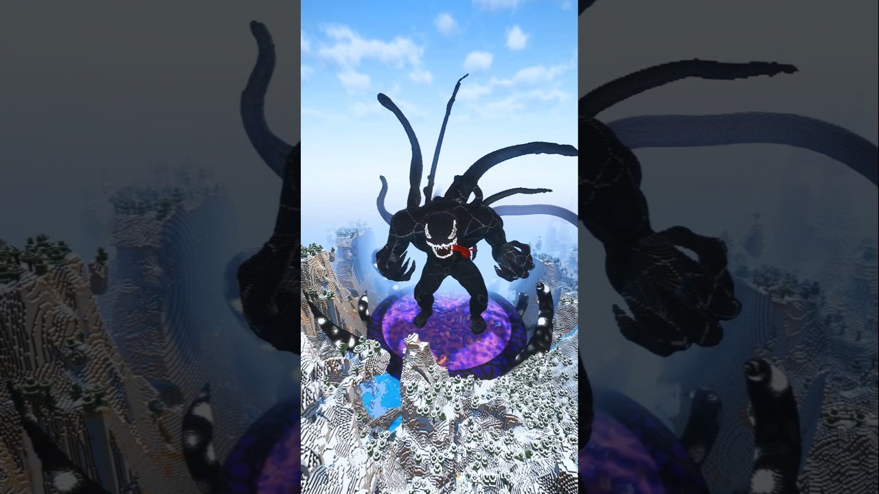 EASY Minecraft Venom Build Timelapse 🤯