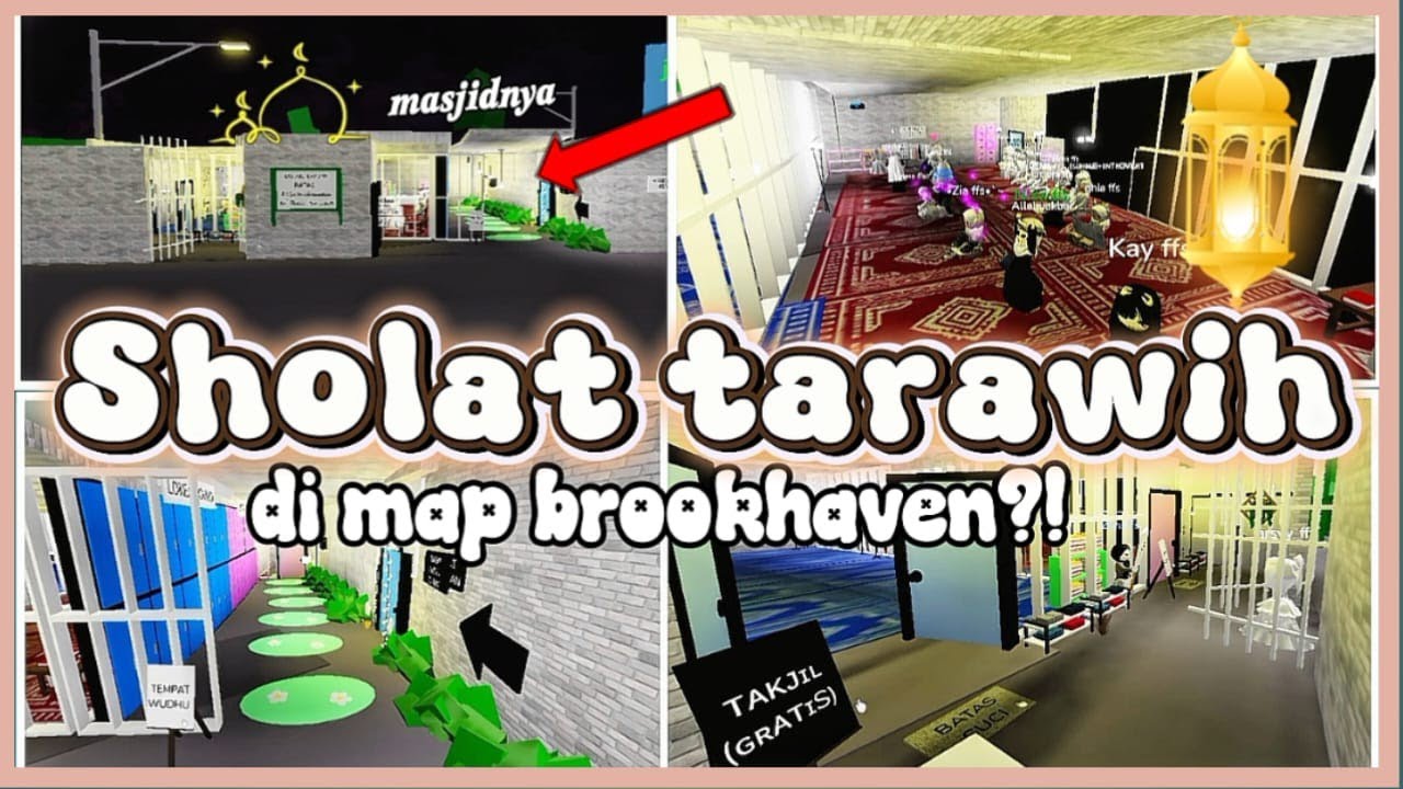 ADA MASJID DI BROOKHAVEN 😱⁉️ [KAMI SEMUA TARAWIH] MEMBUAT BARENG SUBSCRIBER AKU 😻✨||Roblox Indonesia