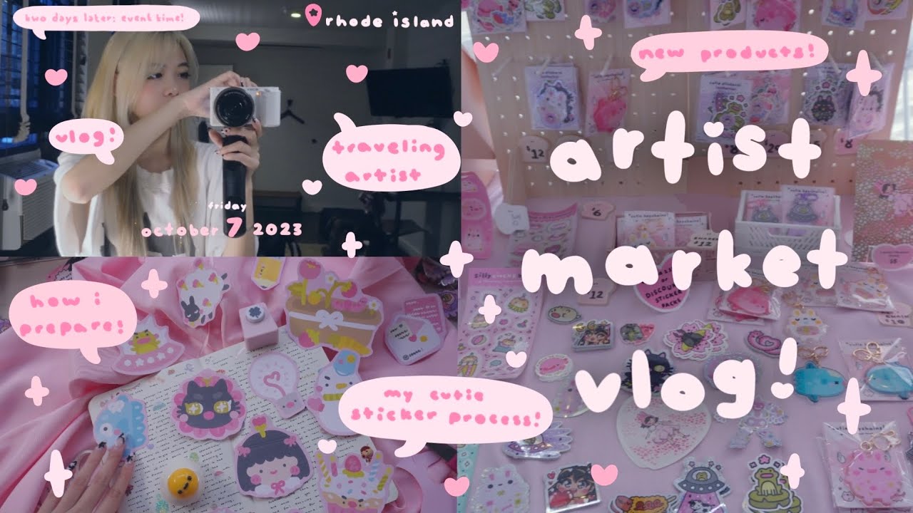 How To Be A Traveling Artist ✏️💕 Going Back To RISD 💖 | RISD CRAFT ARTIST MARKET VLOG | Tiffany Weng
