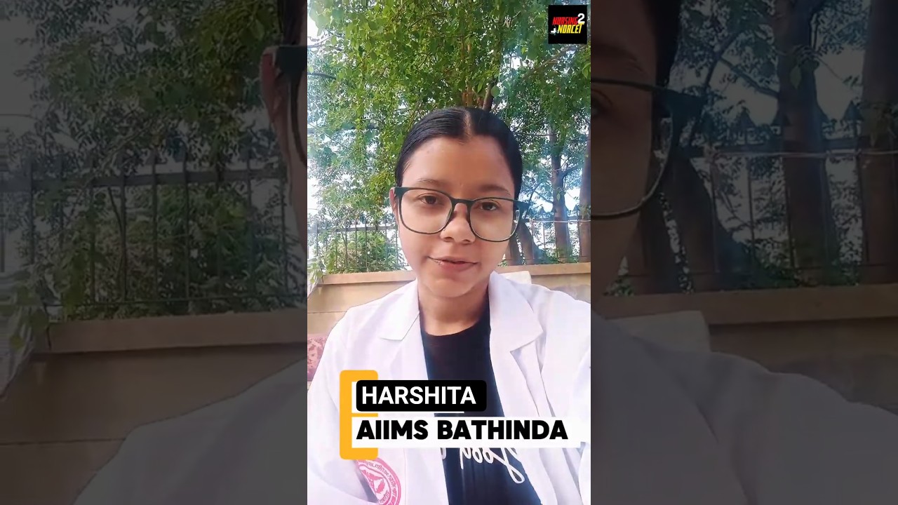 AIIMS Toppers - Harshita AIIMS Bhatinda #aiimsbscnursing2026 #neet #aiimsnursing2026