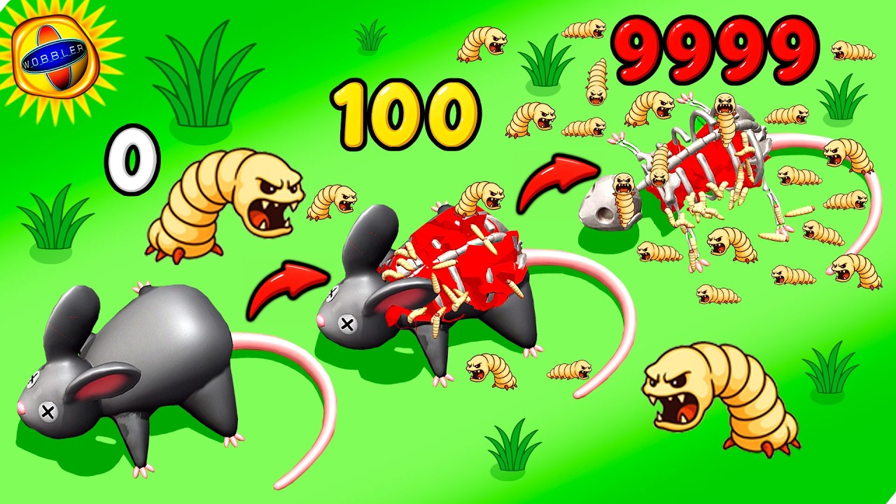 🌞ЭВОЛЮЦИЯ ОПАРЫШЕЙ ЧТОБЫ СЪЕСТЬ ЖИВОТНОЕ! Idle Maggots