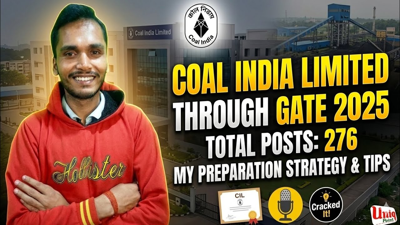 Coal India Limited Notification 2026 | CIL Management Trainee Through GATE 2025 | CIL MT 2026