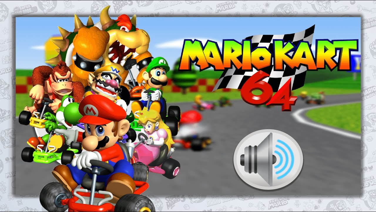 Mario Kart 64 - ALL Characters Voice Clips & Sounds