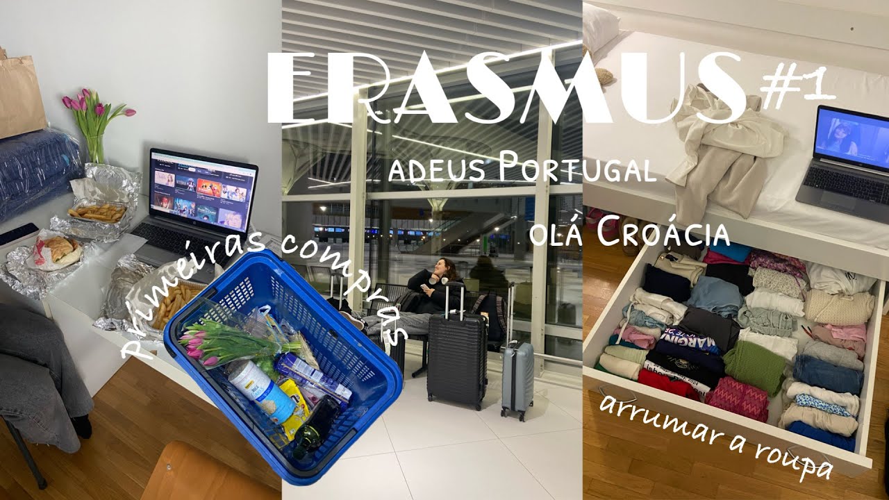 Erasmus diaries #1 | primeiras compras, tour do nosso quarto e começar a organizar tudo