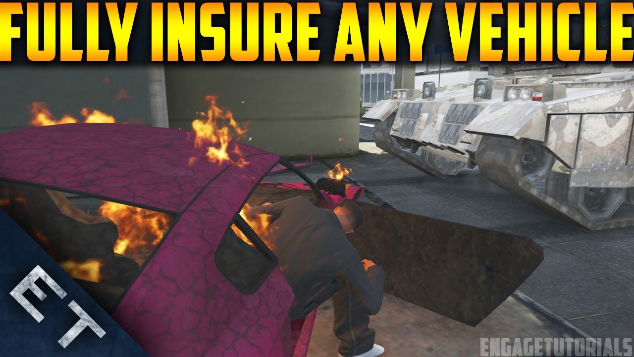 GTA V Online - How To Fully Insure ANY Vehicle For Free! (Get Any Car For Free)