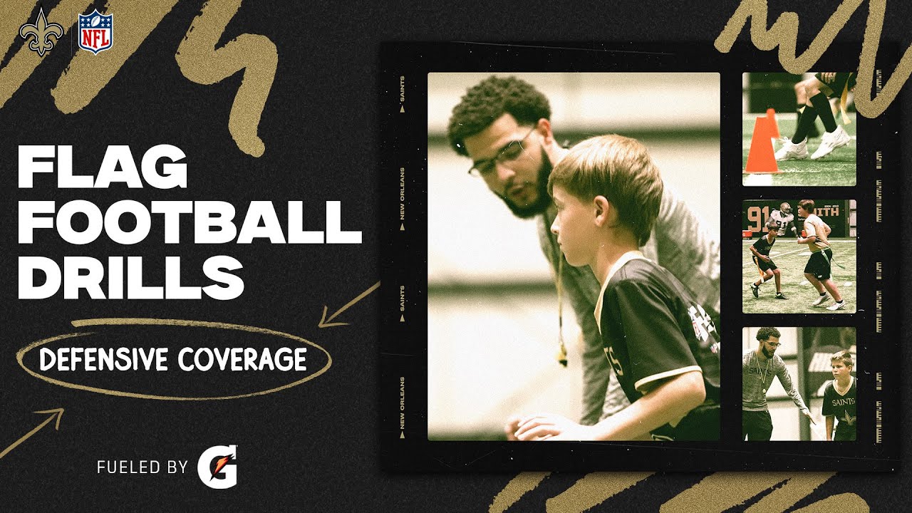 Defensive Coverage Drills | NFL Flag Football Drills