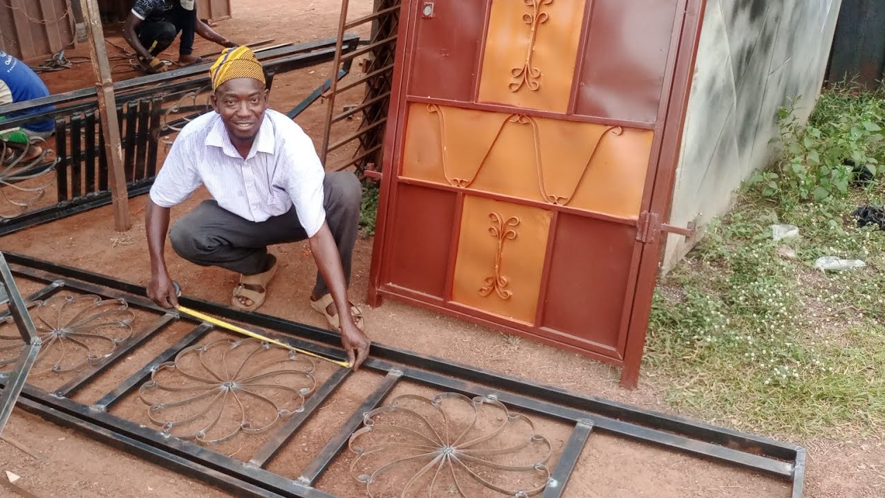 MADE IN GHANA// FENCE WALL// METAL DESIGNS// AND DOORS #weldingandfabrication #queensguesthouse