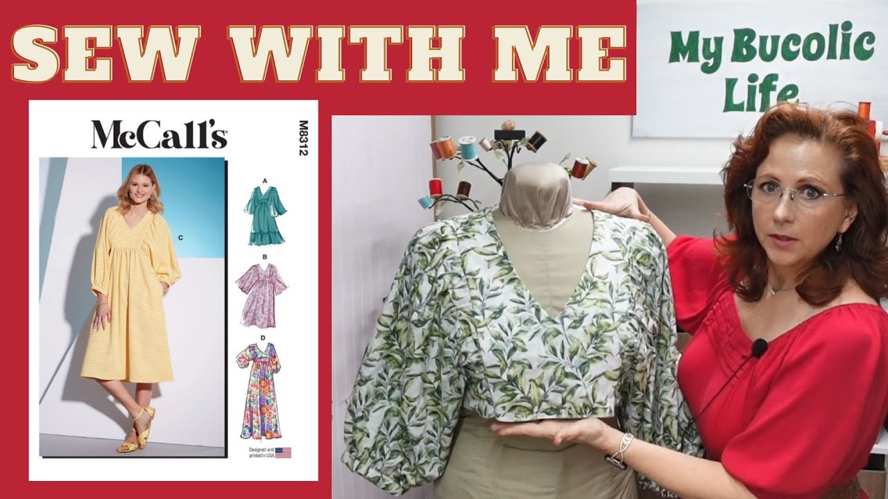 Sewing McCalls  8312 Loose pull over dress with unusual side sleeves