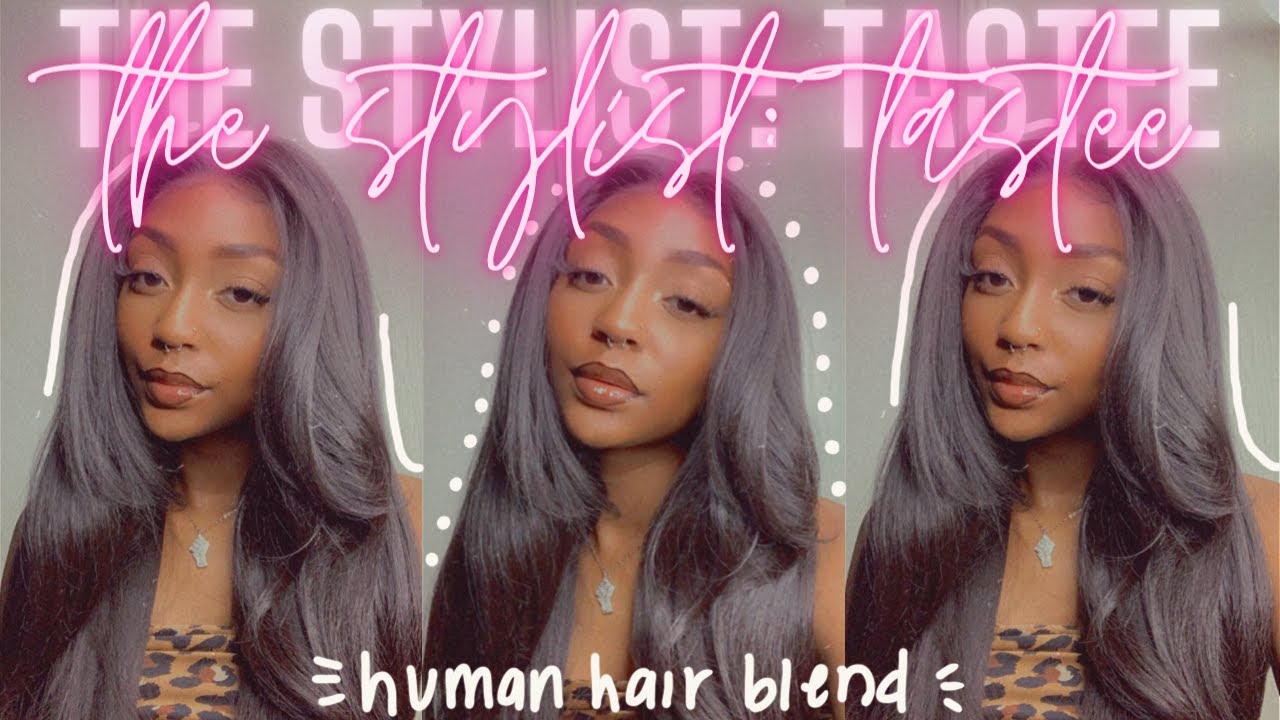 ONLY $40?! The Stylist Human Hair Blend Lace Front Wig Tastee || Samsbeauty