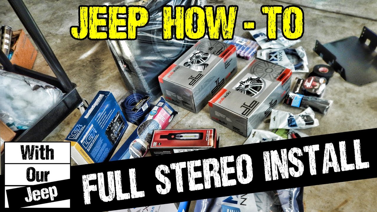 Jeep Wrangler Full Stereo Install - Keeping the Stock Head Unit