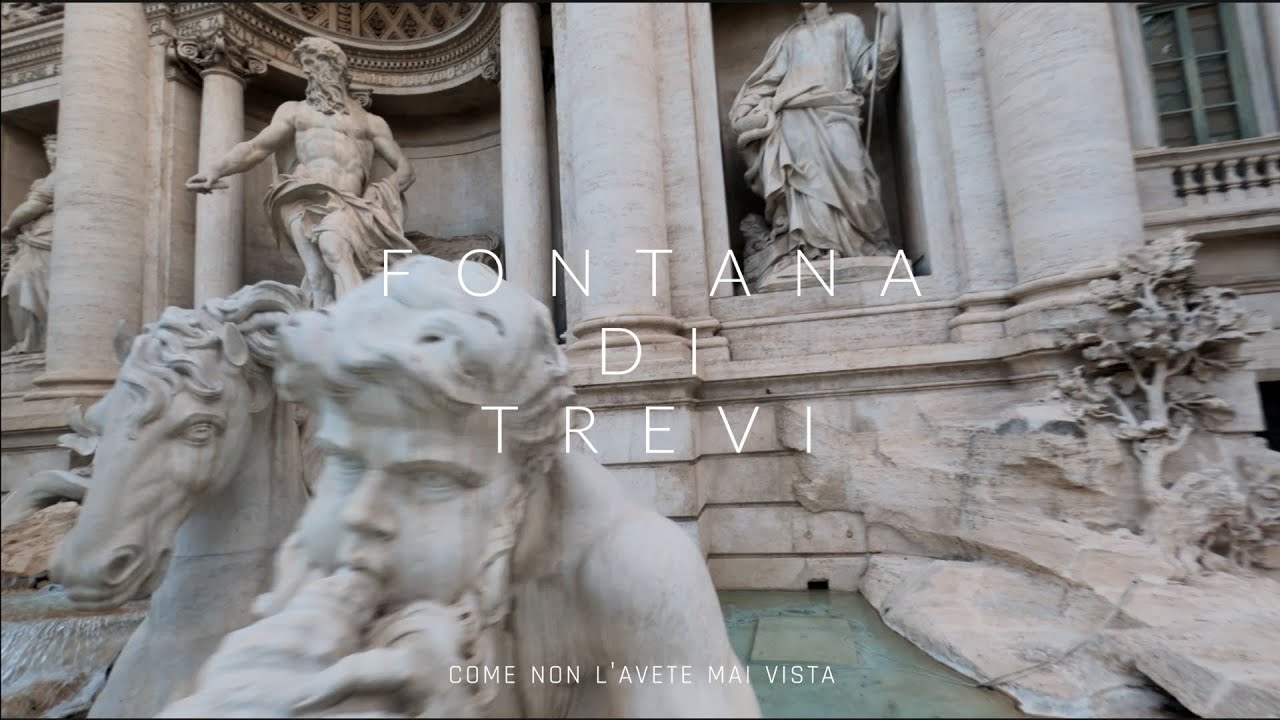 FONTANA DI TREVI come NON l'avete MAI vista! FPV