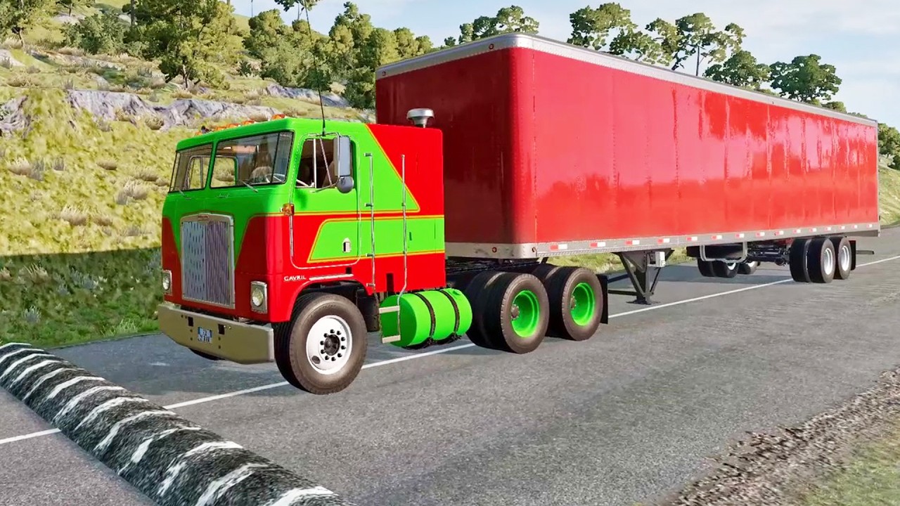 Trucks Vs Massive Speed Bumps #8 in BeamNG.Drive