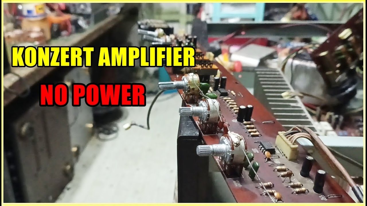 NO SOUND KONZERT AMPLIFIER REPAIR
