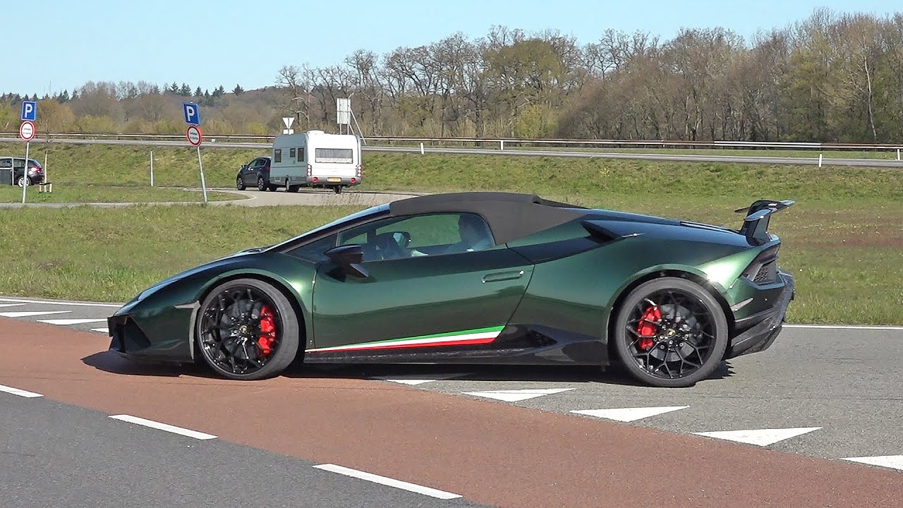 Lamborghini Huracan Performante Spyder - Acceleration Sounds!