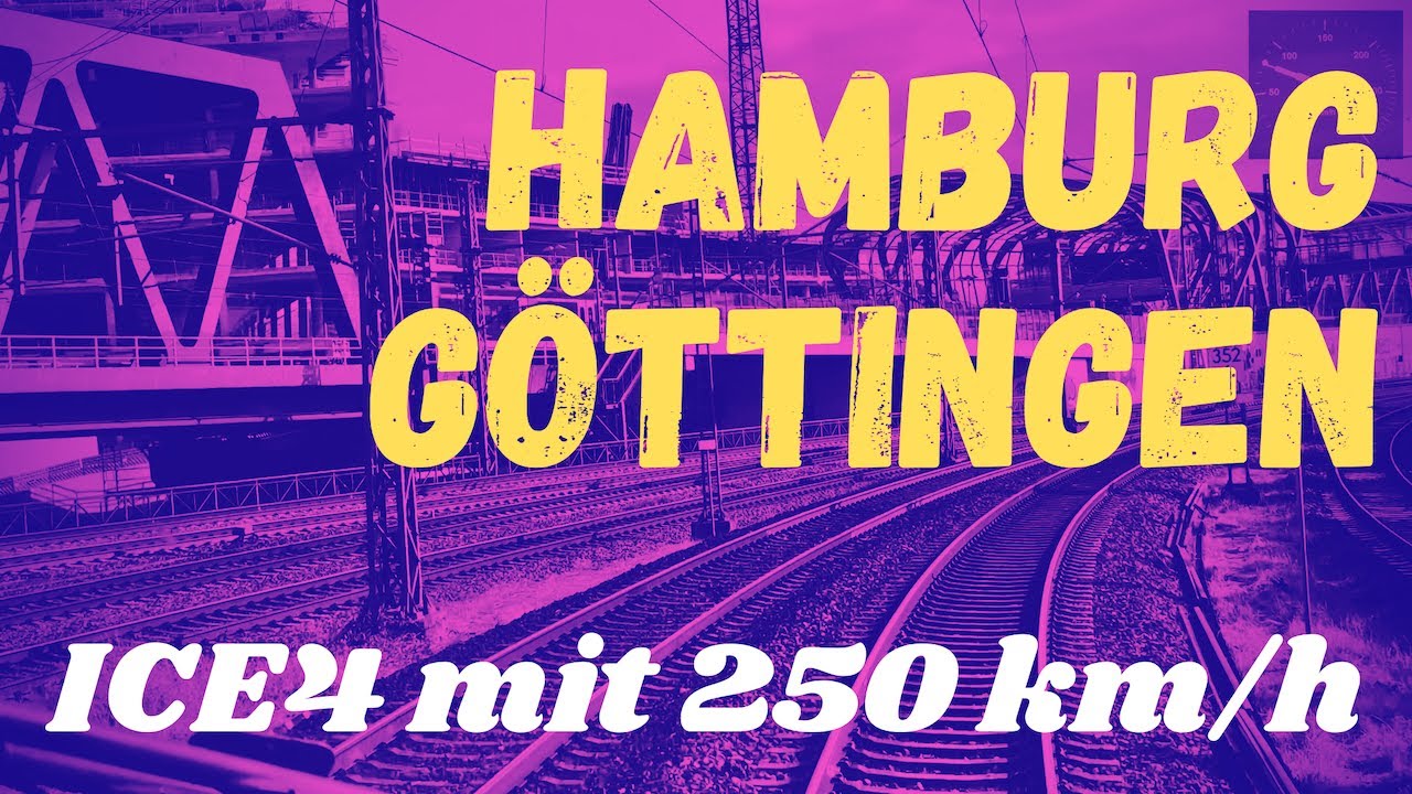 Führerstandsmitfahrt Hamburg Göttingen im ICE der Deutschen Bahn