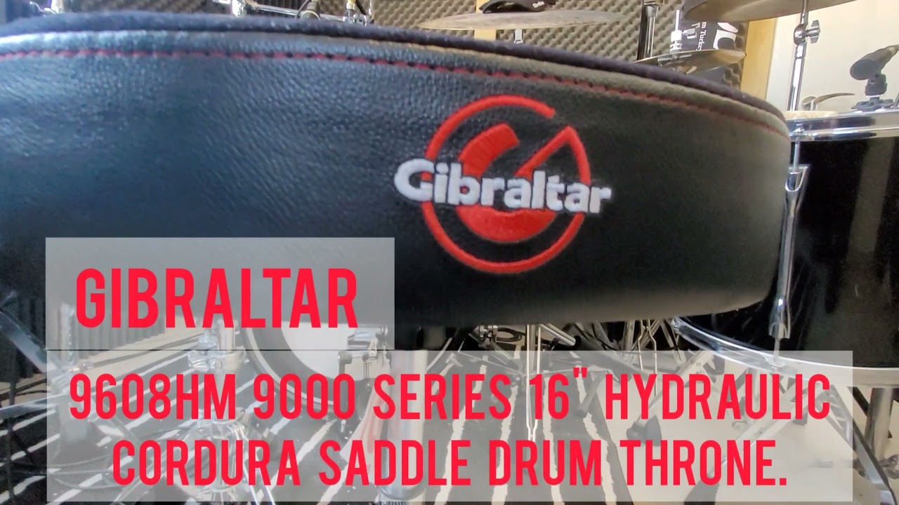 Gibraltar 9608HM 9000 Series 16" Hydraulic Cordura Drum Throne - from the Israeli artist Chen Janach