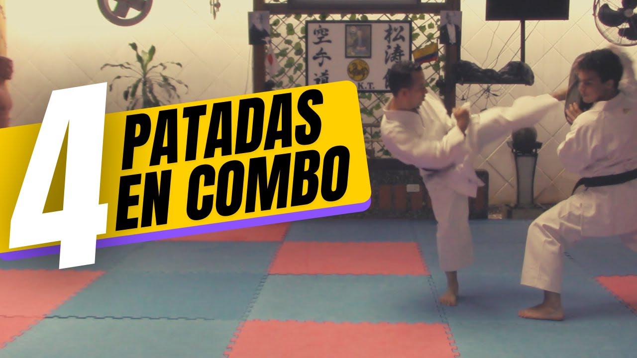 💥COMBINACIONES de 4 patadas de karate💥