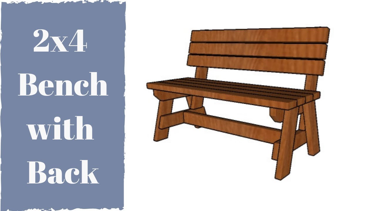 2x4 Bench with Back Plans