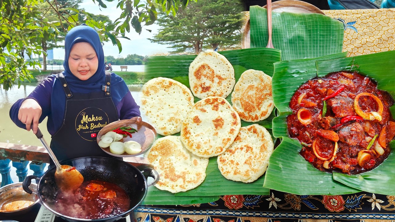 APAM GORENG GEBU GEBAS BERSAMA SAMBAL SARDIN ||HANYA GUNA 3 BAHAN JE|| VIDEO PERTAMA 2025