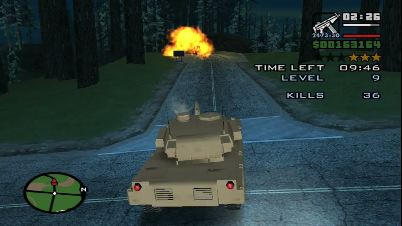 Easiest way to complete the Vigilante missions in GTA San Andreas - Lets use a Tank!