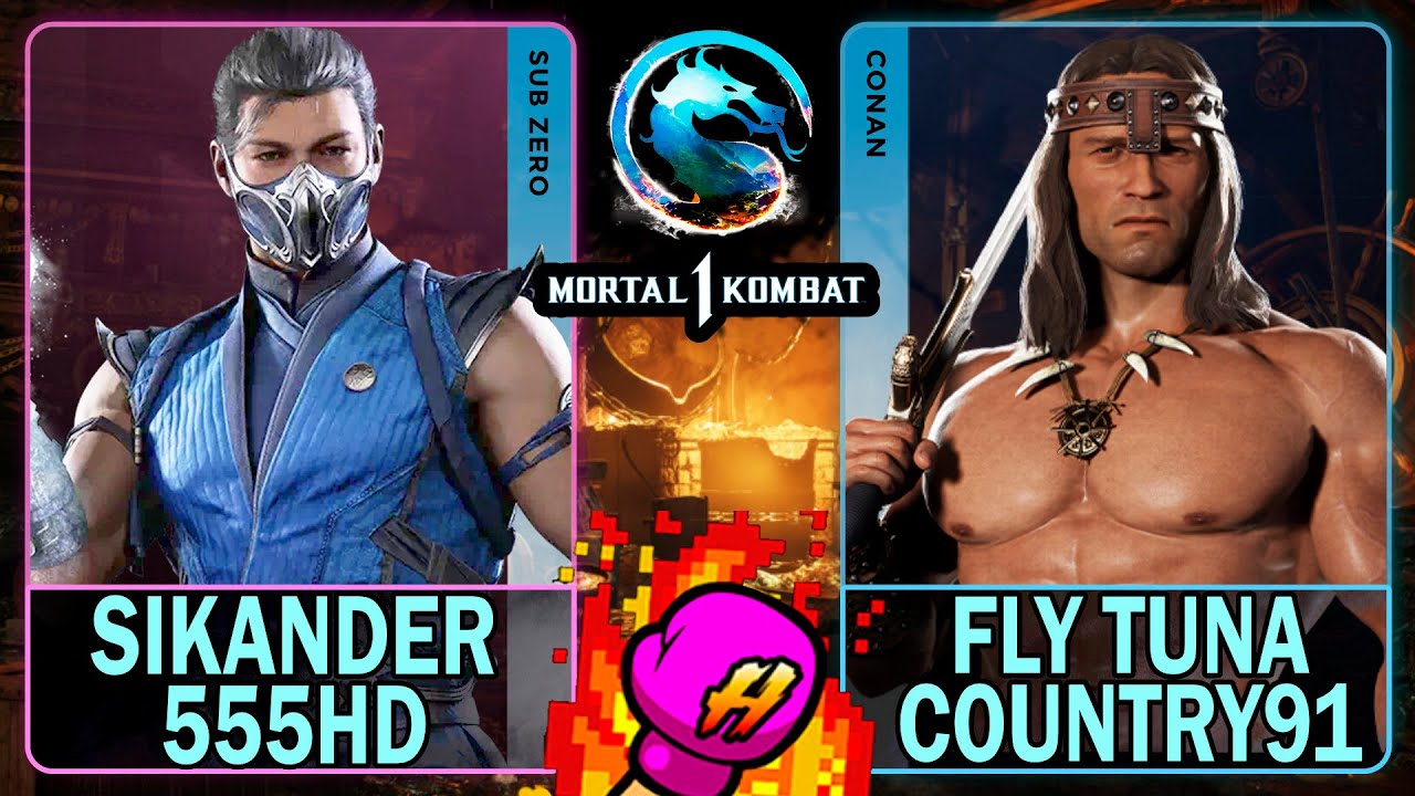 MK1 Sikander555HD (Саб-Зеро) против Fly Tuna Country91 (Конан)🥊Mortal Kombat 1🥊4K 60ᶠᵖˢ