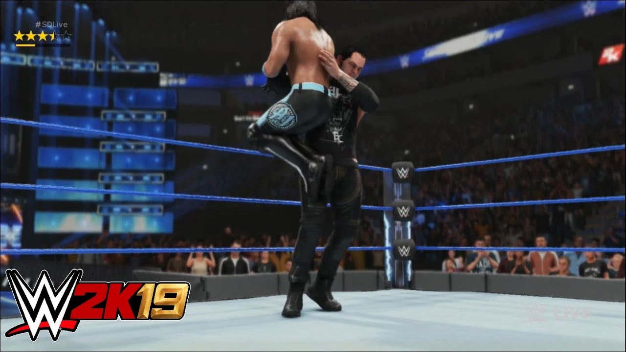 WWE 2K19 - AJ Styles vs. Baron Corbin