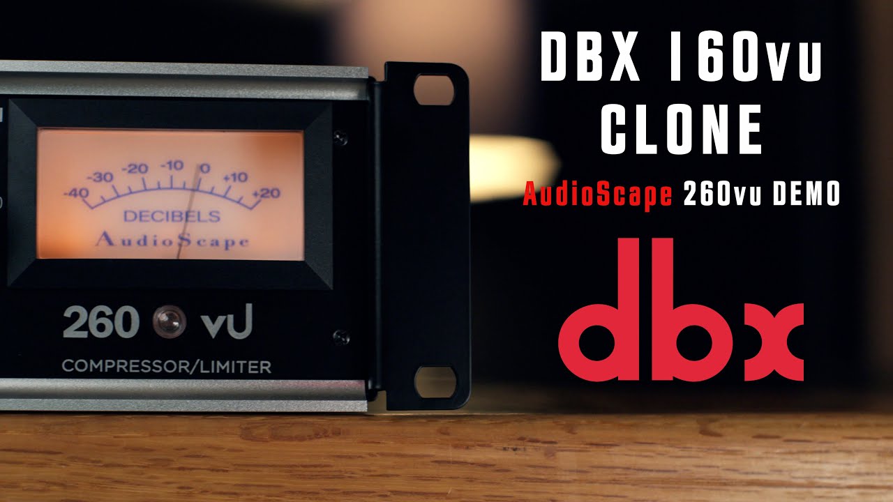 DBX 160vu Clone | Audioscape 260vu Demo | Recording Studio Compressor