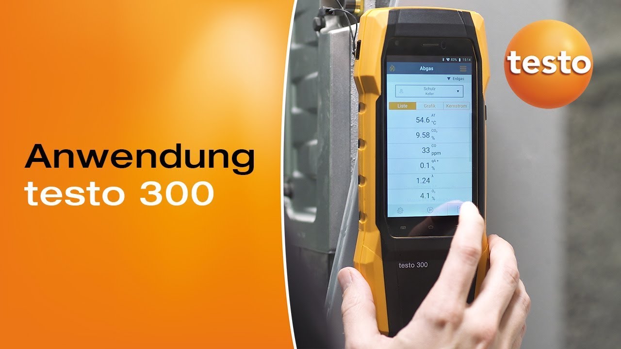 Abgasmessung mit dem testo 300: Anwendungsbeispiel