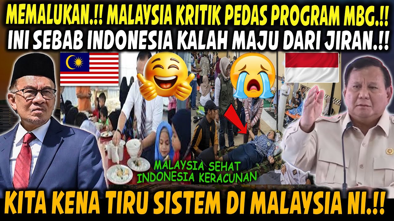 MEMALUKAN‼️ MALAYSIA KRITIK PEDAS PROGRAM MAKAN PERCUMA INDONESIA ❗ MALAYSIA DIANGGAP LEBIH BERGIZI!