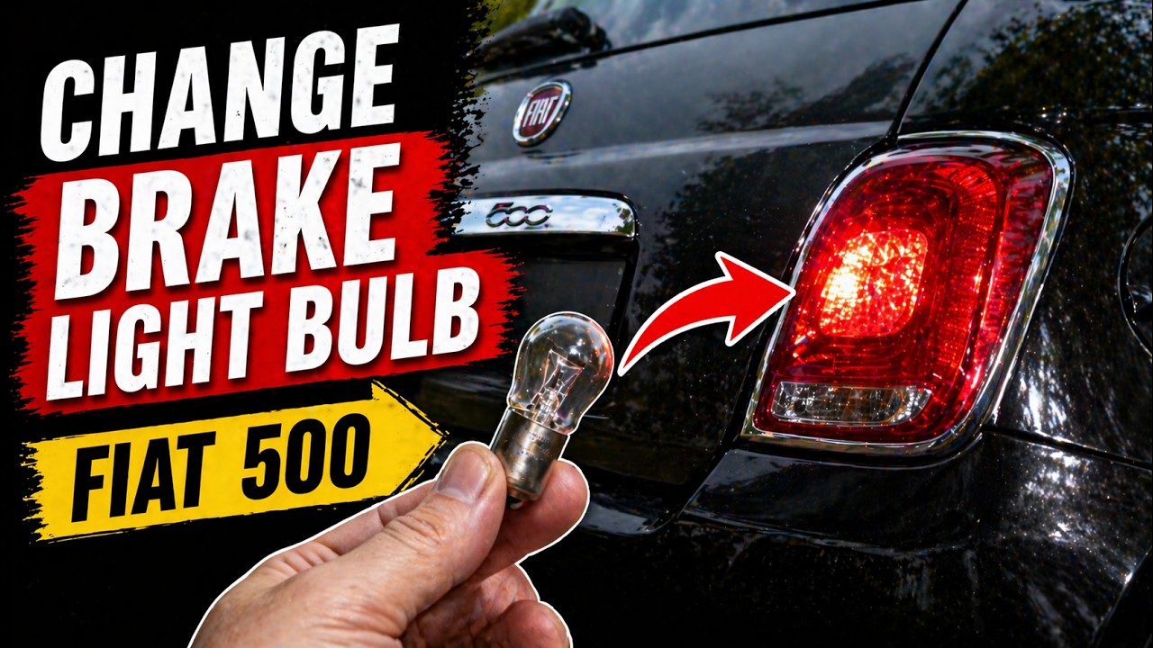 How to change the brake light bulb in the Fiat 500