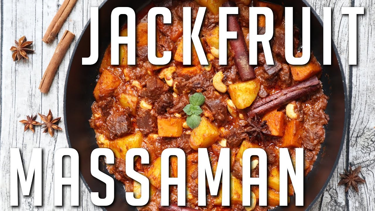 Thailändisch JACKFRUIT MASSAMAN CURRY Vegan | Jackfrucht Rezepte