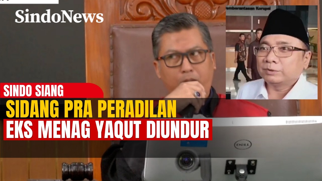 Sidang Pra Peradilan Eks Menag Yaqut Diundur Karena KPK Tidak Hadir | Sindo Siang | 24/02