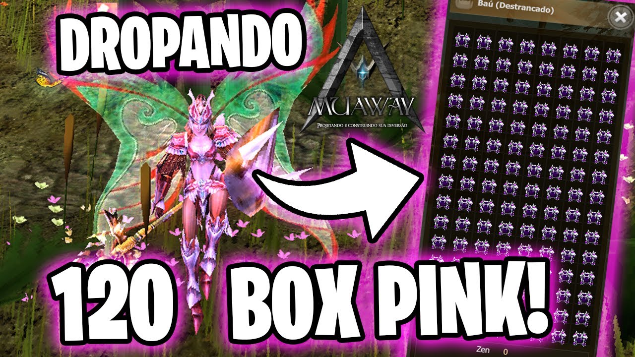 MuAway - DROPANDO 1 BAÚ DE BOX REWARD (PINK) - DEU BOM?